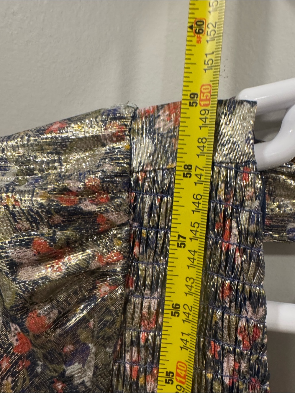 Free People Luxalina Metallic Floral Silk Maxi Dress Large Open Back Stunning - Picture 11 of 17